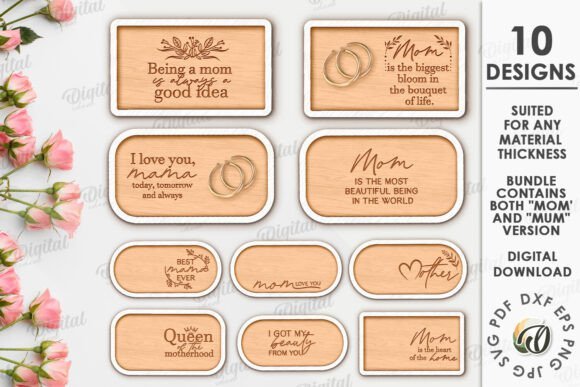 Bandejas Decorativas Para El Dia De La Madre Creativo Digital